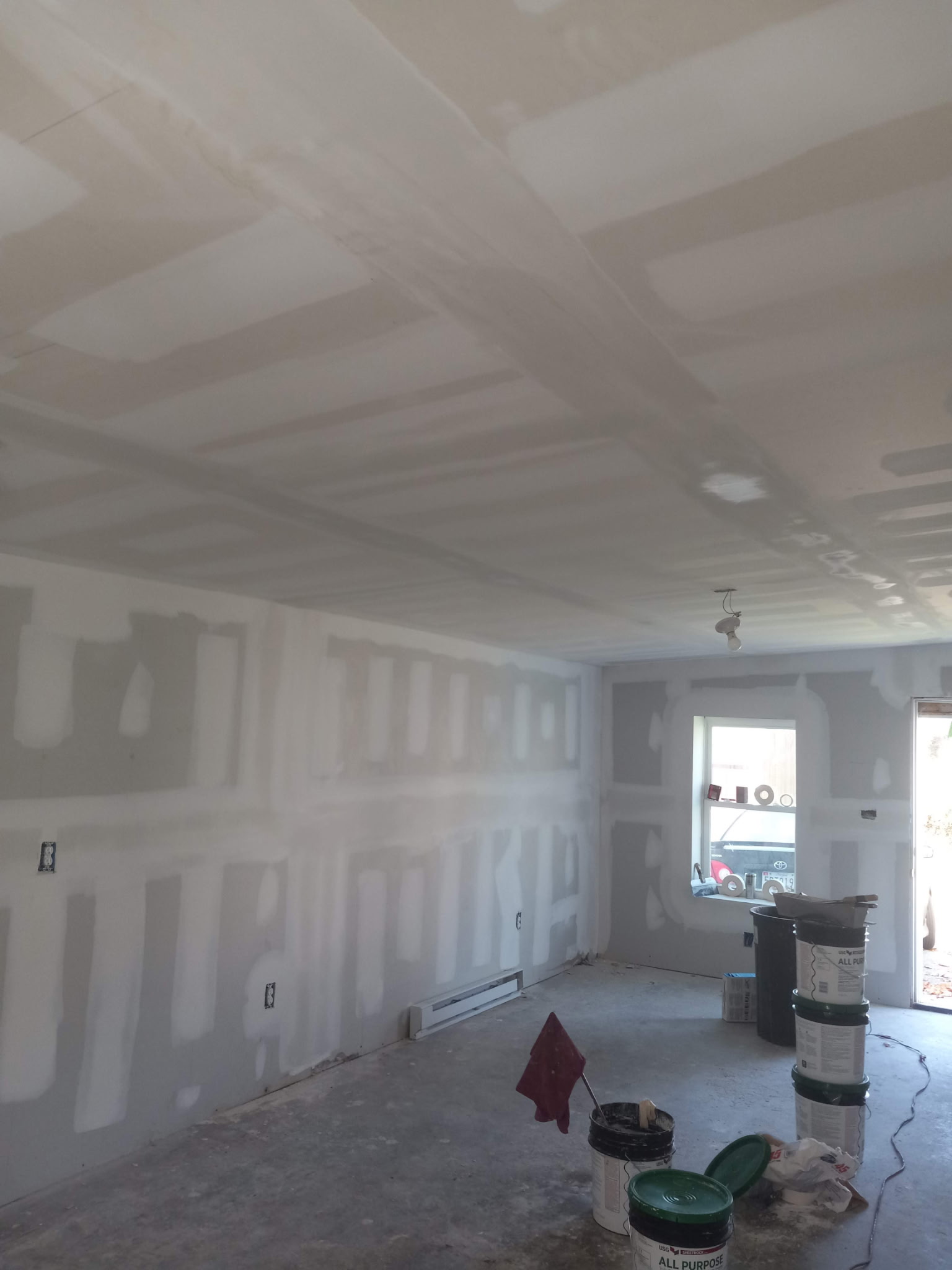 Completed interior construction project detail
